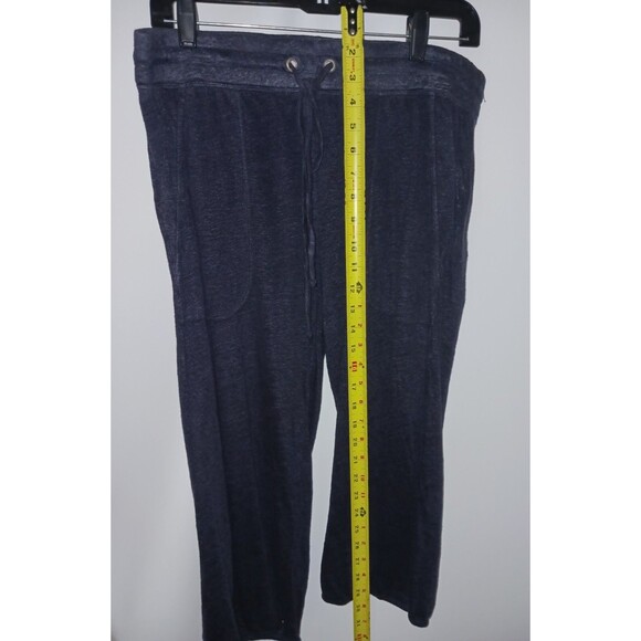 Pete & Greta Johnny Was Women’s Linen Pants Small Drawstring Elastic Waist Navy - Picture 9 of 13